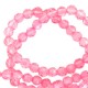 Naturstein Perlen Crystal Facett geschliffen 2mm Carnation pink